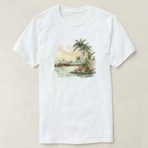 T-shirt de l'île tropicale