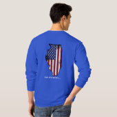 T-shirt de l'Illinois Patriot à long feutre (Dos entier)