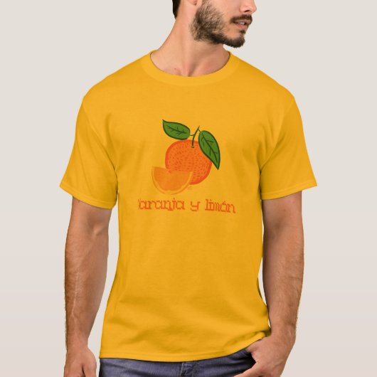 T-shirt de limon de Naranja y (Devant)