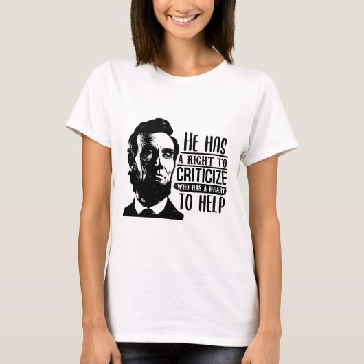 T-shirt de Lincoln (Devant)