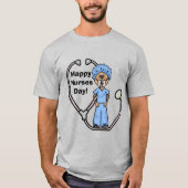 T-shirt de l'infirmière chirurgicale masculine pou (Devant)