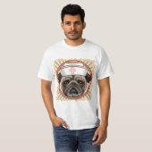 T-shirt de l'infirmière Pug (Devant entier)