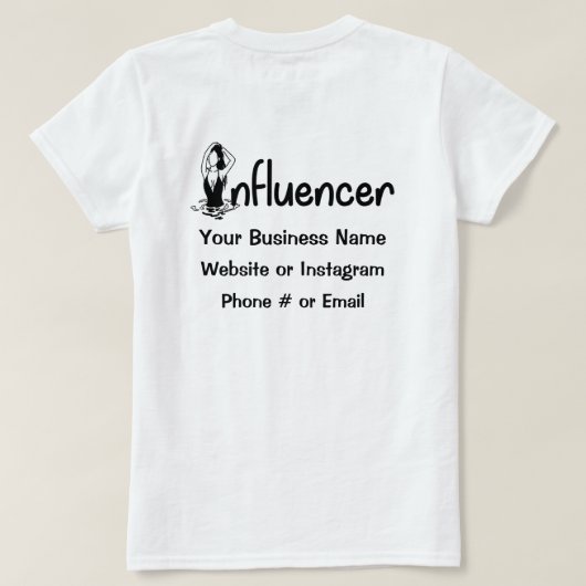 T-shirt de l'influent (Design dos)
