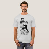 T-shirt De l'Internet (gris) (Devant entier)