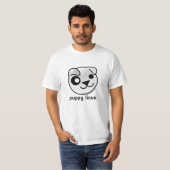 T-shirt de Linux de chiot (Devant entier)
