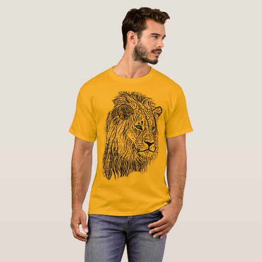T-shirt de lion (Devant entier)