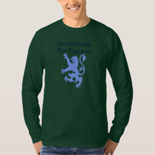 T-shirt de lion de devise de l'Ecosse Wallace de