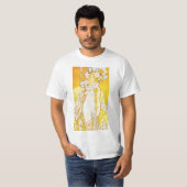 T-shirt de lis d'Alphonse Mucha (Devant entier)