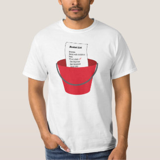 T-shirt "de liste de seau"