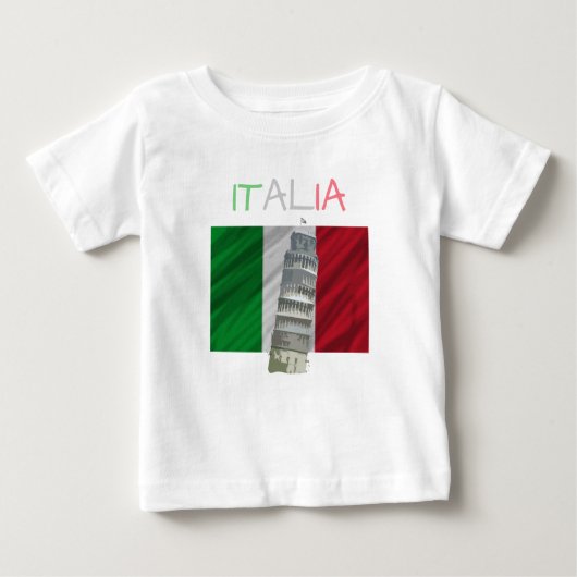 T-shirt de l'Italie de bébé (Devant)