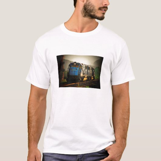 T-shirt de locomotive de Conrail (Devant)