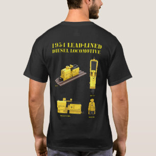 T-Shirt de locomotive doublé de plomb avec impress