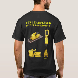 T-Shirt de locomotive doublé de plomb avec impress