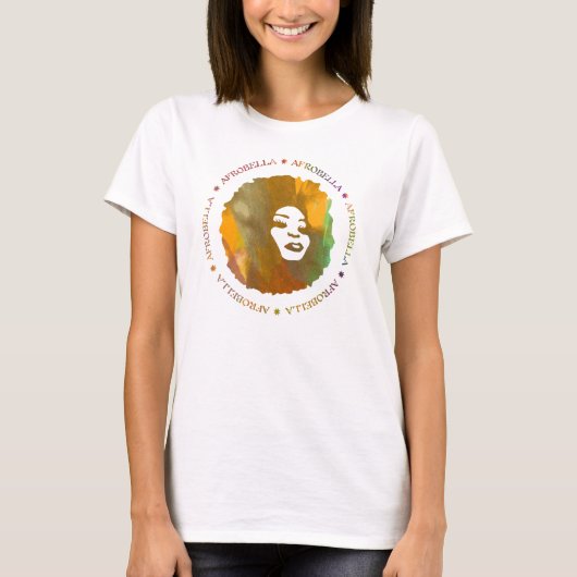 T-shirt de logo d'Afrobella (Devant)
