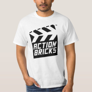 T-shirt de logo de bardeau de briques d'action