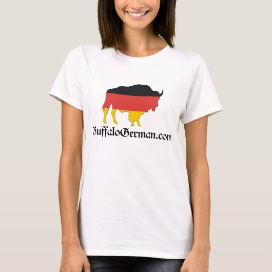 T-shirt de logo de bison de dames (Devant)