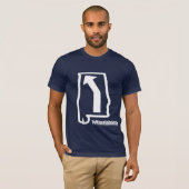 T-shirt de logo de carte de LIA (Devant entier)