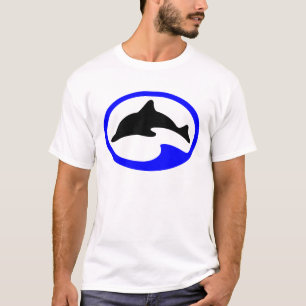T-shirt de logo de dauphin de plongeur