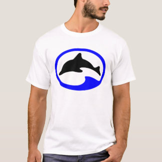 T-shirt de logo de dauphin de plongeur
