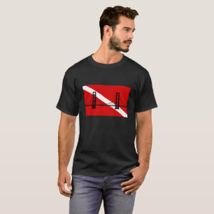 T-shirt de logo de groupe de scaphandre de San