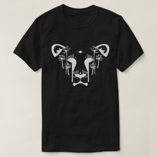 T-shirt de logo de lion de Dandi grand (noir)
