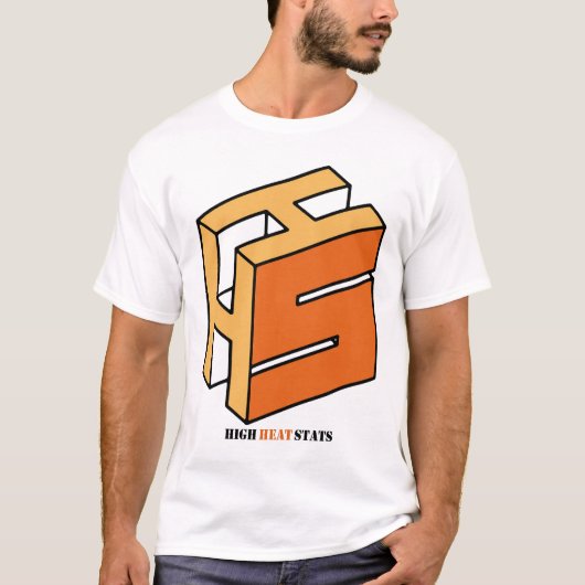 T-shirt de logo de stat du feu vif (Devant)