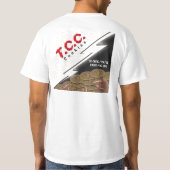 T-shirt de logo de TCC, blanc (Dos)
