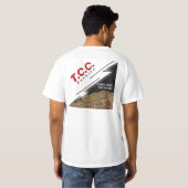T-shirt de logo de TCC, blanc (Dos entier)