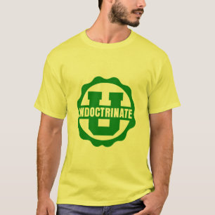T-shirt de logo du jaune "endoctrinez U"