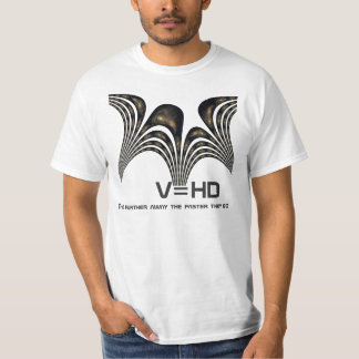 T-shirt de loi de Hubbles de deux galaxies en