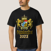 T-shirt de l'Oktoberfest 2022 Bavière Crest (Devant)