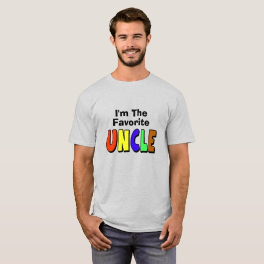 T-shirt de l'oncle préféré (Devant entier)