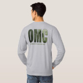 T-shirt de long-douille de logo d'OMC (Dos entier)