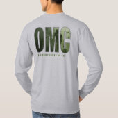 T-shirt de long-douille de logo d'OMC (Dos)