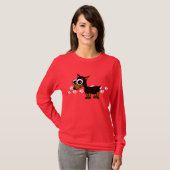 T-shirt de Longsleeve de Pinscher miniature - (Devant entier)
