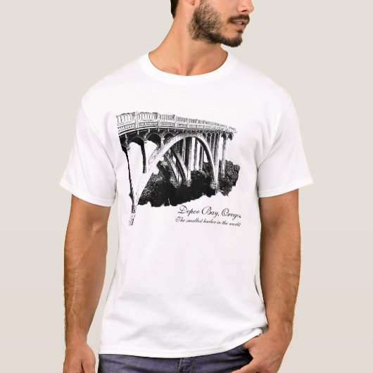 T-shirt de l'Orégon de baie de Depoe (Devant)