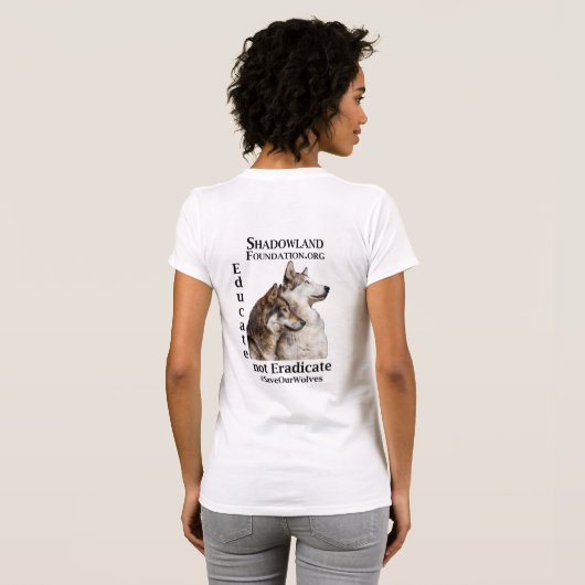 T-shirt de loup (Dos entier)