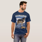 T-Shirt De Loup Sauvage Né (Devant entier)