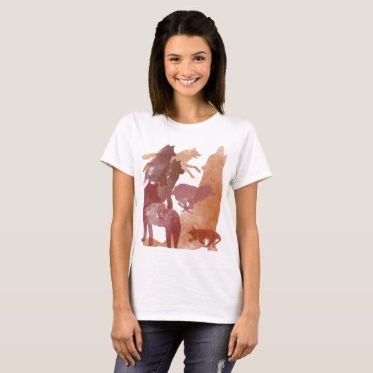 T-shirt de loups (Devant entier)