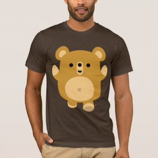 T-shirt de l'ours affectueux du dessin mignon
