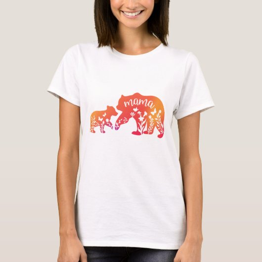 T-shirt de l'ours de maman (Devant)