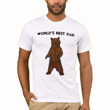 T-shirt de l'ours grizzly du meilleur papa du mond