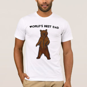T-shirt de l'ours grizzly du meilleur papa du mond