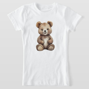 T-shirt de l'ours mignon de la fille