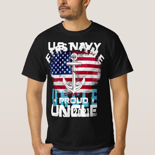 T-shirt de l'U.S Navy Proud Uncle (Devant)