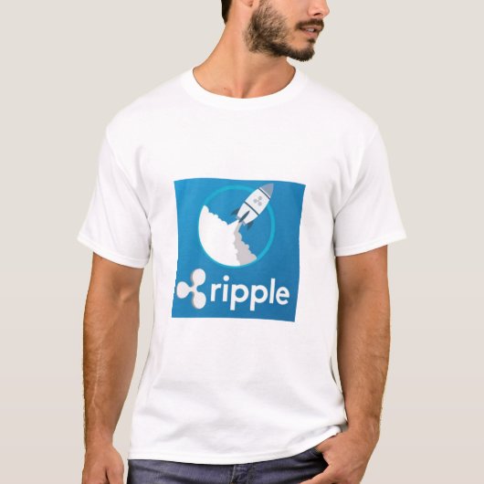 T-shirt de lune de l'ondulation XRP (Devant)