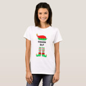 T-Shirt de lutin de Noël moderne (Devant entier)