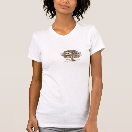 T-shirt de luxe de chêne de la charte des femmes (Devant)