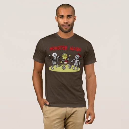T-shirt de mâche de monstre (Devant entier)