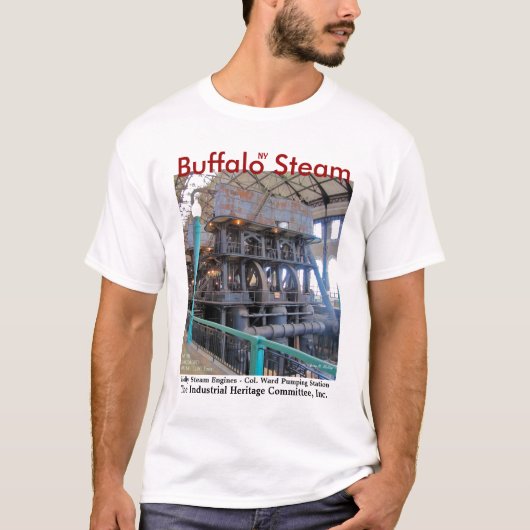 T-shirt de machine à vapeur de Buffalo (Devant)